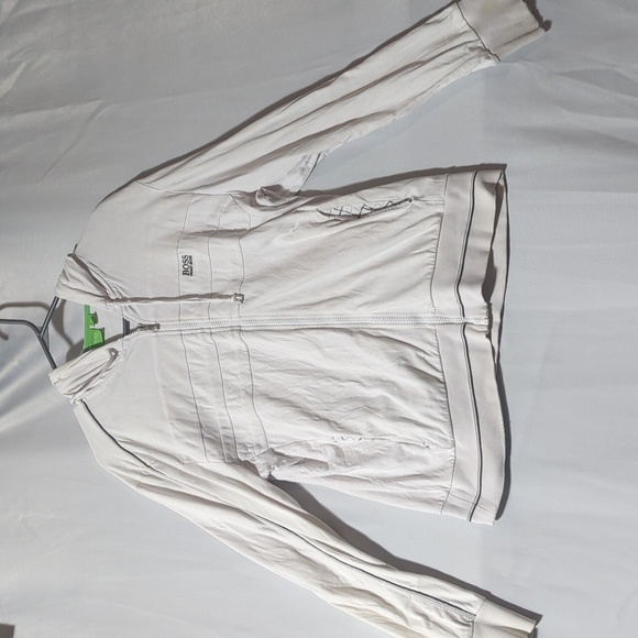Hugo Boss Green Label Mens Size Large White Hoodie - Picture 1 of 7